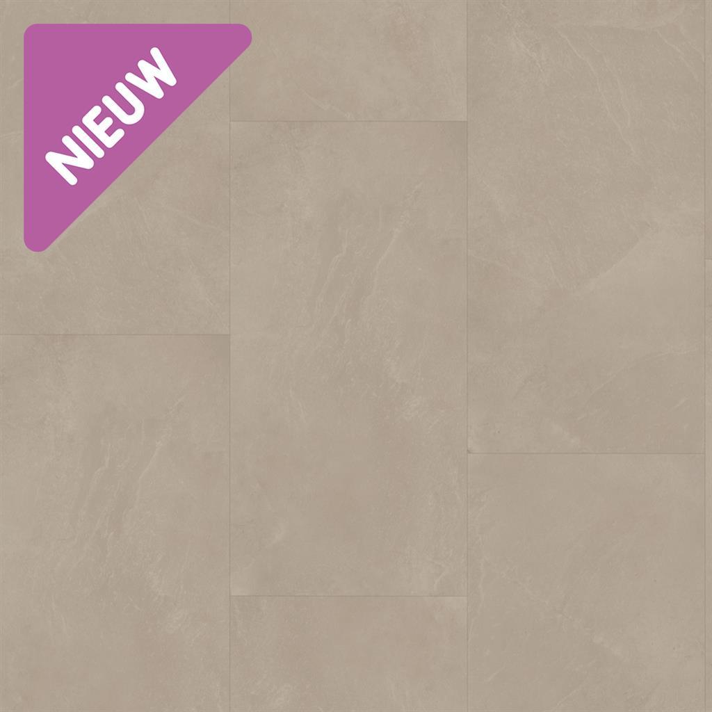 Ambiant Noveno Warm Beige 6630.3112.19 plak PVC tegel detail van voegen en rustige kleurschakeringen