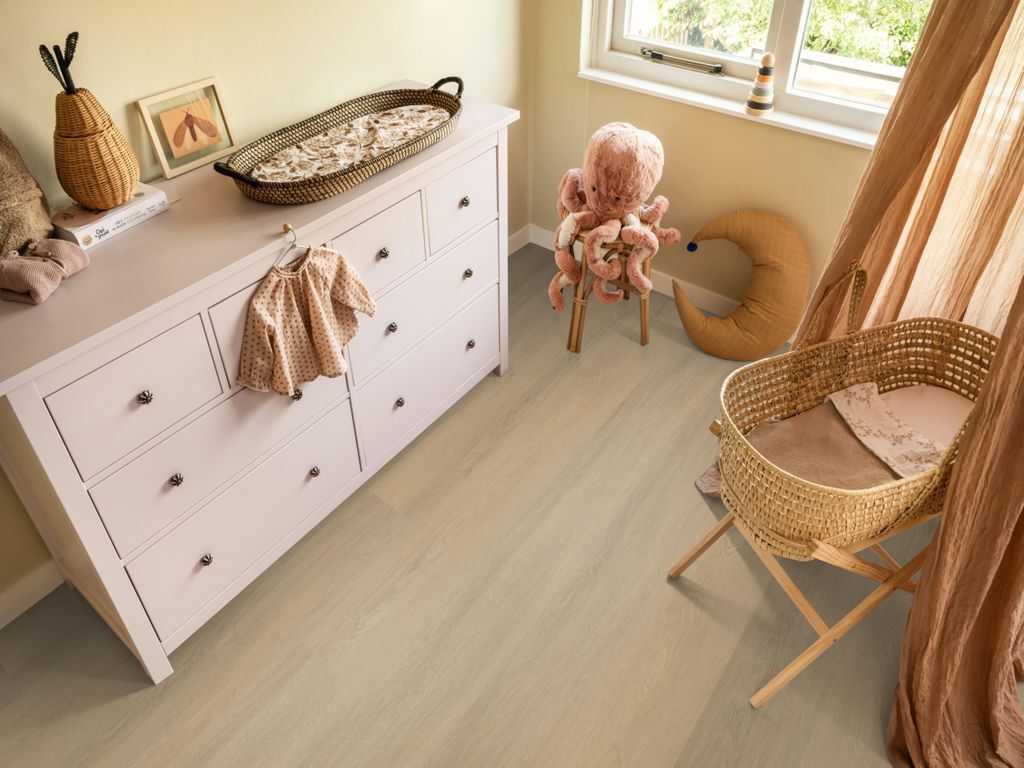 Ambiant Viranto 9040.6504.19 Legpatroon en afwerking Warm Beige PVC plank plak pvc met realistische structuur
