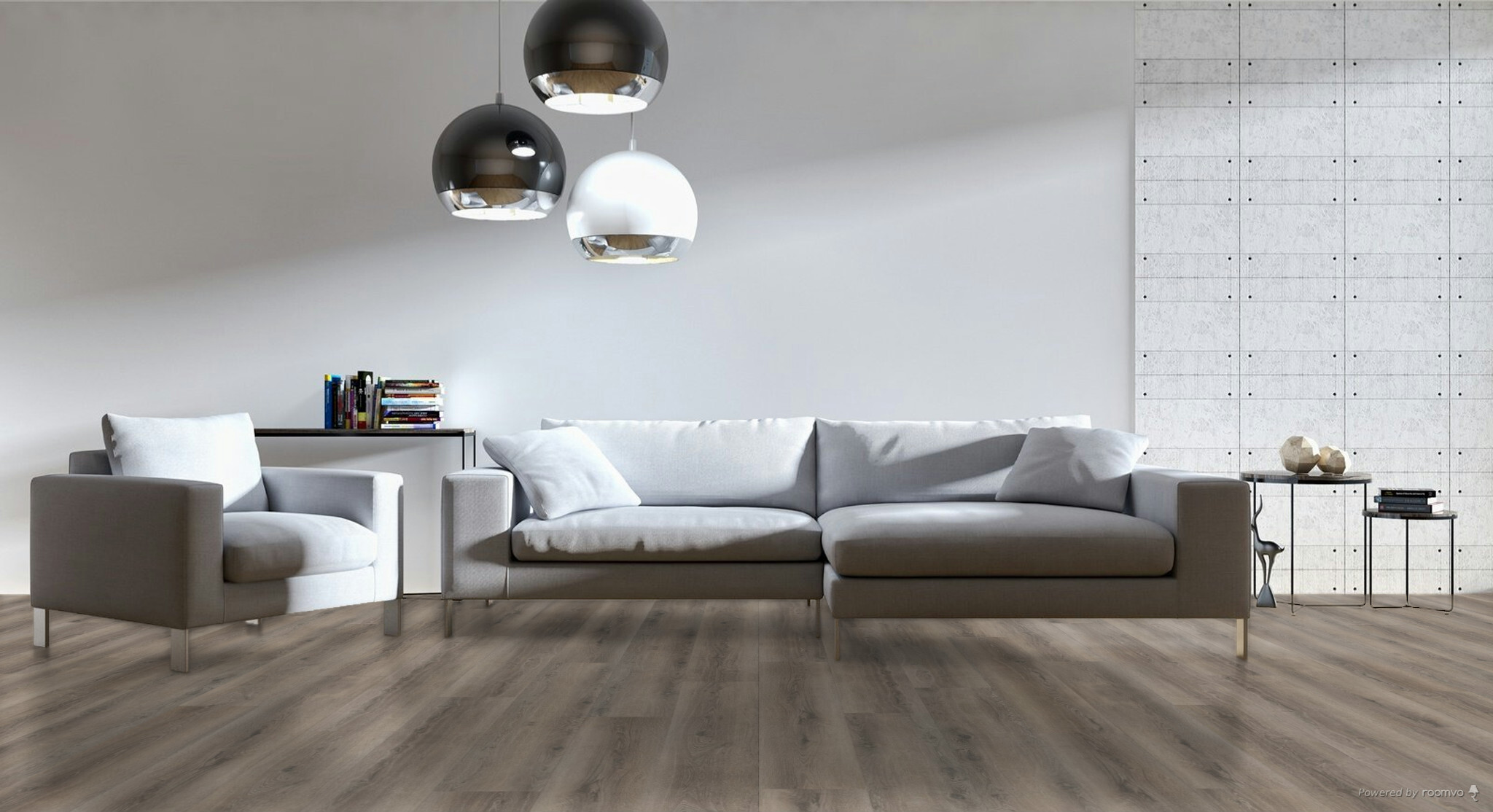 Hebeta Progress 54818 Warm Bruin PVC plank plak pvc in woonkamer sfeerfoto