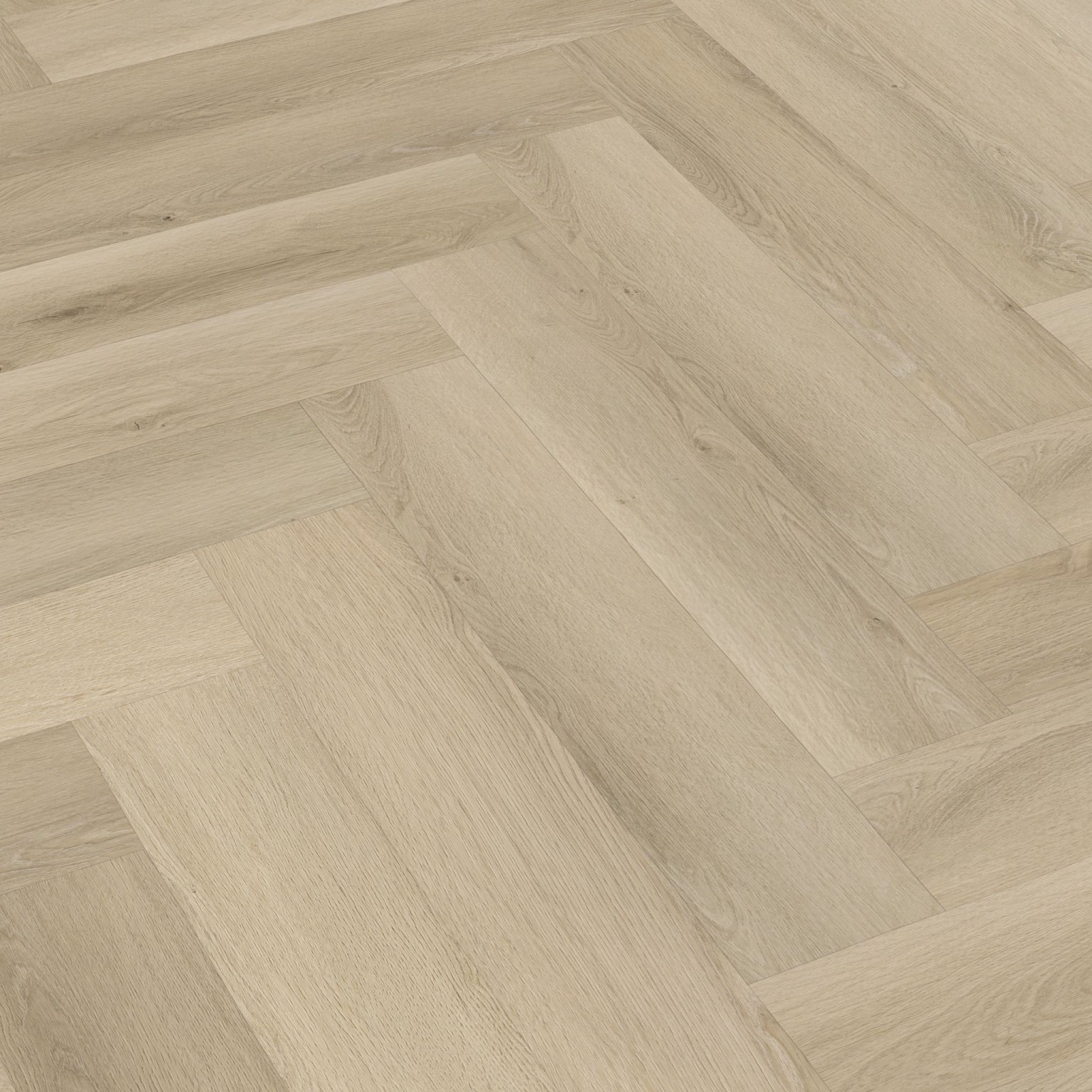 Ambiant Spigato Marento Visgraat 7920.3013.19 Detail van de structuur Warm Oak visgraat plak pvc met subtiele nerf