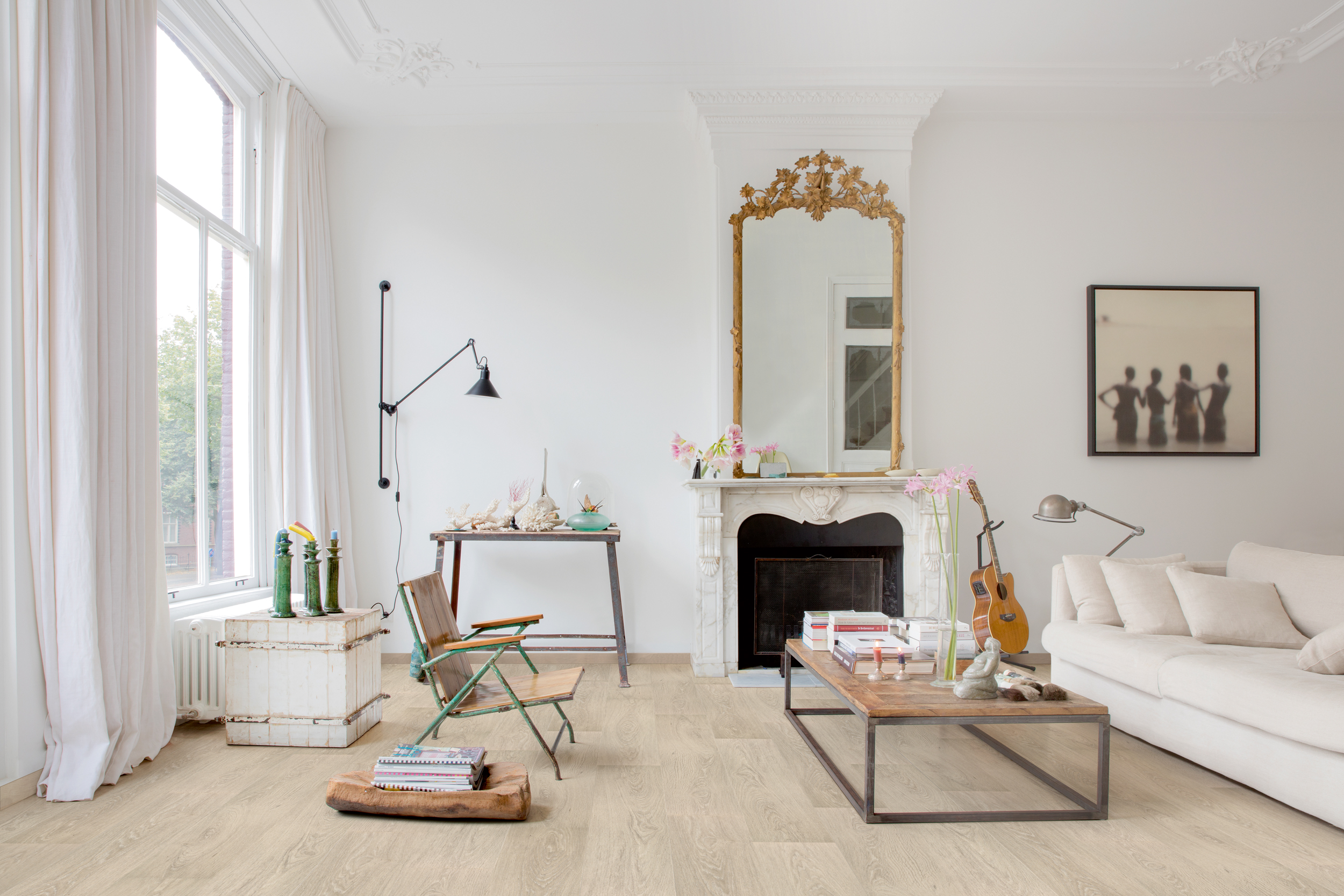 Sfeerfoto Floorify F003T Whitsundays Lange Planken Click click pvc in interieur