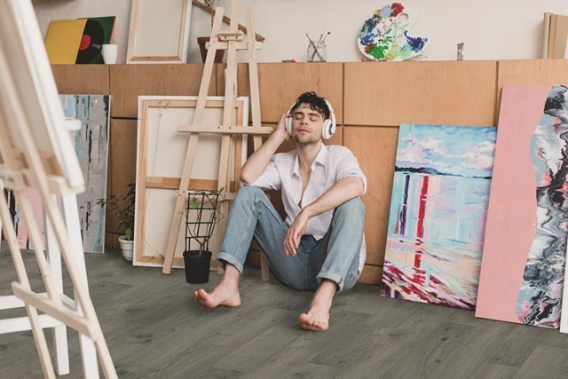 Bodiax Thor BP500 Click 517 Windsor Oak PVC plank click pvc in woonkamer sfeerfoto