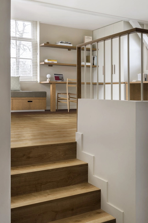 Moduleo Layred Woods Medium Plank 63840 Wistman Oak PVC click pvc in woonkamer sfeerfoto