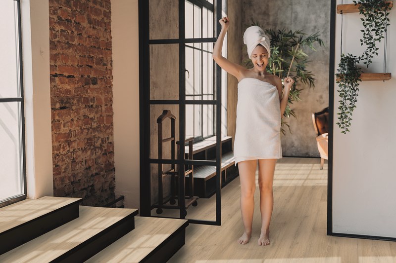 Bodiax Ivar BP400 Click 482 Zand PVC plank click pvc in woonkamer sfeerfoto