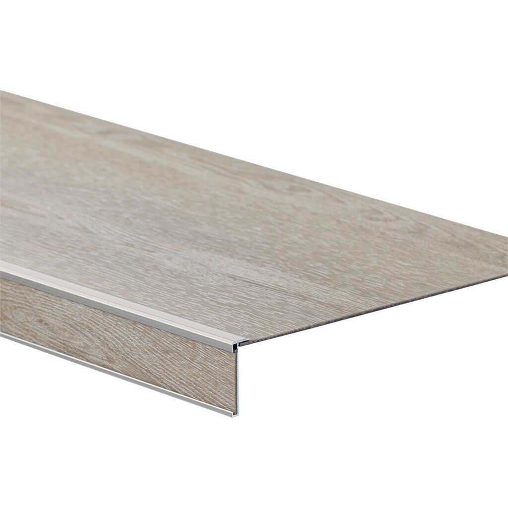  Detail van Ambiant Vivero traprenovatie Light Oak traprenovatie traprenovatie pakket met treden, stootborden en trapneuzen, artikel 5638182011