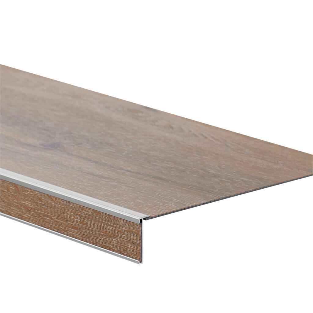  Detail van Ambiant Vivero traprenovatie Smoky traprenovatie traprenovatie pakket met treden, stootborden en trapneuzen, artikel 5638182111