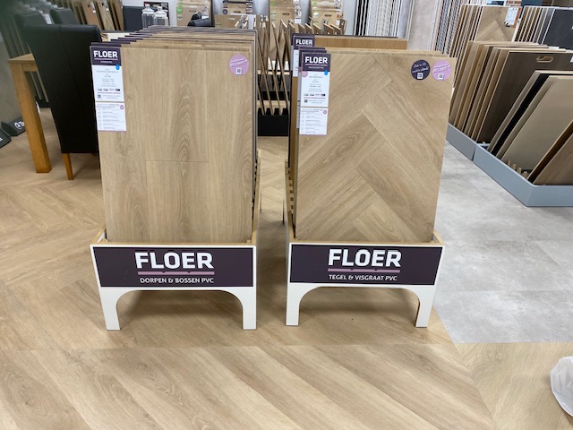 Floer PVC en Walvisgraat showroom